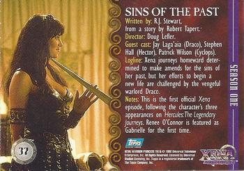 1998 Topps Xena: Warrior Princess #37 Sins of the Past Back