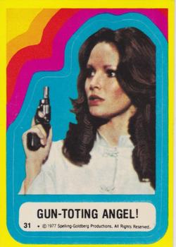 1977 Topps Charlie's Angels - Stickers #31 Gun-Toting Angel! Front