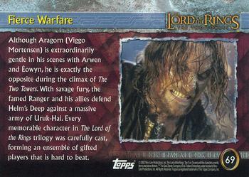2002 Topps Lord of the Rings: The Two Towers #69 Fierce Warfare Back