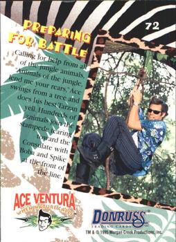 1995 Donruss Ace Ventura: When Nature Calls #72 Preparing for Battle Back