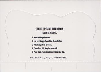 1991 Pro Set The Little Mermaid - Stand Up Cards #14 Daughters of Triton Back