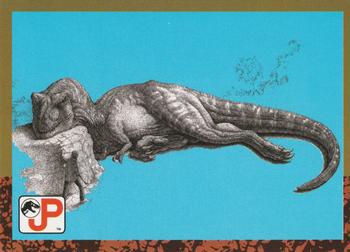 1993 Topps Jurassic Park #84 Sleeping Tyrannosaurus Front