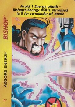 1997 Fleer Spider-Man - Marvel OverPower Special Characters #NNO Bishop - Absorb Energy (AY) Front