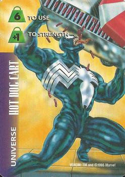 1997 Fleer Spider-Man - Marvel OverPower Universe #NNO Venom - Hot Dog Cart Front