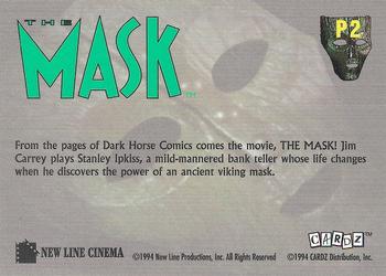 1994 Cardz The Mask #P2 The Mask Back