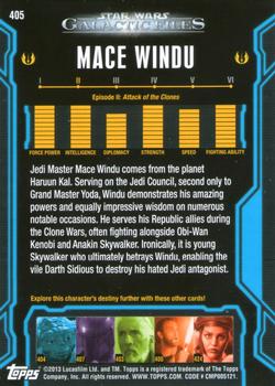 2013 Topps Star Wars: Galactic Files Series 2 #405 Mace Windu Back