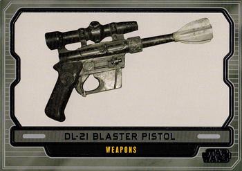 2013 Topps Star Wars: Galactic Files Series 2 #637 DL-21 Blaster Pistol Front