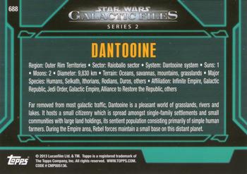 2013 Topps Star Wars: Galactic Files Series 2 #688 Dantooine Back