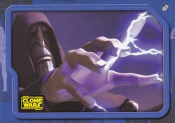 2008 Topps Star Wars The Clone Wars Stickers #66 Dooku's force lightning Front