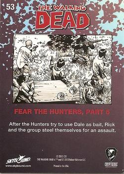 2013 Cryptozoic The Walking Dead #53 Fear the Hunters, Part 5 Back
