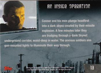 2009 Topps Terminator Salvation #13 An Inside Operation Back