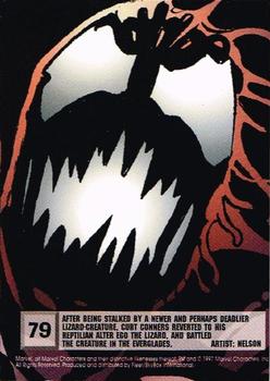 1997 Ultra Spider-Man - Blue Foil #79 Lizard Back