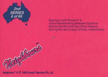 1988 Topps Neighbours Series 2 #6 Saying it with flowers? A misunderstandingt betwee Back