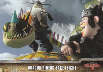 2014 Topps How to Train Your Dragon 2 #S2 Dragon Riders Take Flight Front