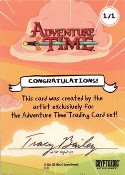 2014 Cryptozoic Adventure Time - Sketch Artists #NNO Tracy Bailey Back