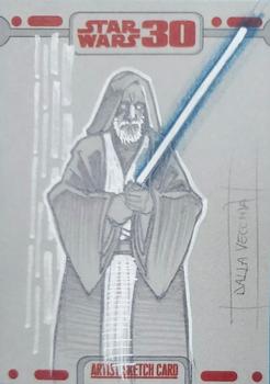 2007 Topps Star Wars 30th Anniversary - Artist Sketches #NNO Christian Dalla Vecchia Front
