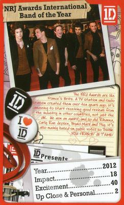 2013 Top Trumps One Direction The Journey So Far #NNO NRJ Awards International Band Of The Year Front
