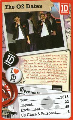 2013 Top Trumps One Direction The Journey So Far #NNO The O2 Dates Front