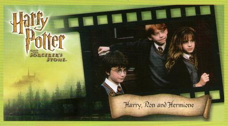 2001 Wizards Harry Potter and the Sorcerer's Stone #60 Harry, Ron and Hermione Front