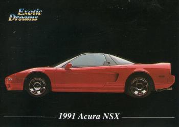 1992 All Sports Marketing Exotic Dreams #6 1991 Acura NSX Front