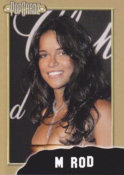 2008 PopCardz - Gold #10 Michelle Rodriguez Front
