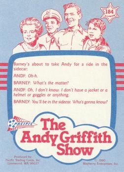 1991 Pacific The Andy Griffith Show Series 2 #184 Sidecar Express Back