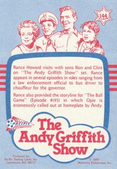1991 Pacific The Andy Griffith Show Series 2 #144 Family Time Back