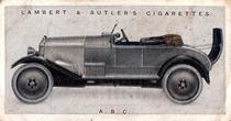 1922 Lambert & Butler Motor Cars #10 A.B.C. Front