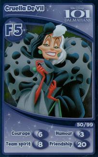 2012 Morrisons Disneyland Paris 20th Anniversary Collection - Foil #F5 Cruella De Vil Front