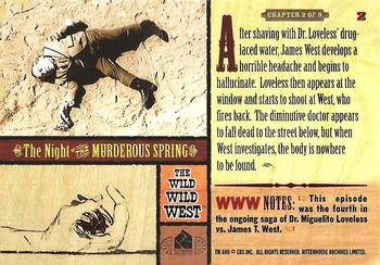 2000 Rittenhouse The Wild Wild West #2 The Night of the Murderous Spring - Chapter 2 of 9 Back