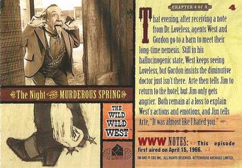 2000 Rittenhouse The Wild Wild West #4 The Night of the Murderous Spring - Chapter 4 of 9 Back