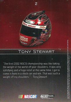 2010 Press Pass Premium #2 Tony Stewart Back