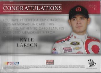 2015 Press Pass Cup Chase - Cup Chase Cuts Blue #CCC-KL Kyle Larson Back