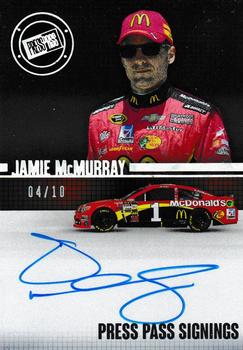 2015 Press Pass Cup Chase - Press Pass Signings Melting #PPS-JM Jamie McMurray Front