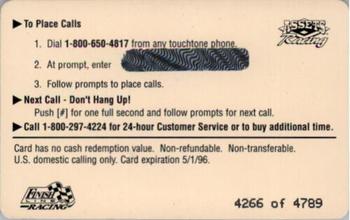 1995 Assets - $2 Phone Cards #NNO Ken Schrader Back