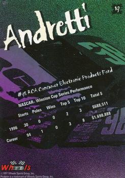 1997 Wheels Predator - Black Wolf #19 John Andretti Back