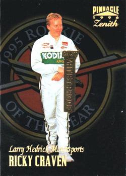 1996 Pinnacle Zenith - 24KT Artist Proof #72 Ricky Craven Front