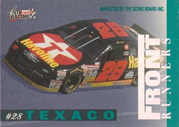 1996 Score Board Autographed - Front Runners #NNO Robert Yates/Ernie Irvan's Car Back