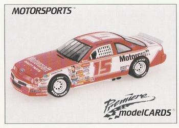 1991 Motorsports Modelcards - Premiere #88 Morgan Shepherd Front
