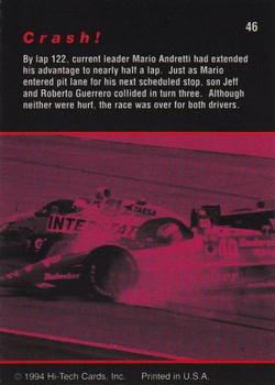 1994 Hi-Tech Indianapolis 500 #46 Crash! Back
