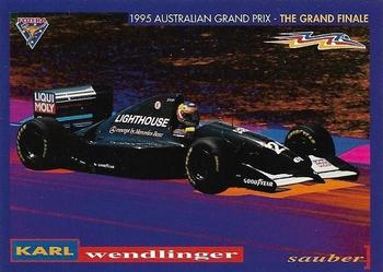 1995 Futera Australian Formula One Grand Prix #21 Karl Wendlinger Front