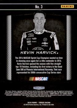 2016 Panini Torque - Holo Silver #3 Kevin Harvick Back