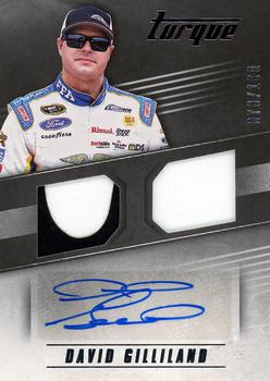 2016 Panini Torque - Combo Materials Signatures #CMS-DG David Gilliland Front