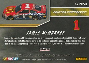 2016 Panini Torque - Painted to Perfection Green #PTP20 Jamie McMurray Back