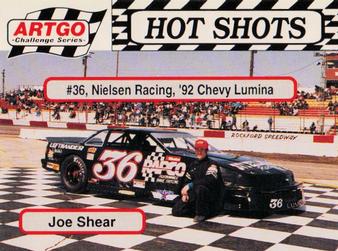1992 Hot Shots ARTGO #1420 Joe Shear Front
