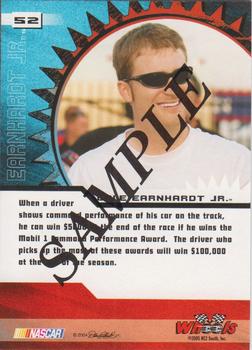 2005 Wheels High Gear - Beckett Samples #52 Dale Earnhardt Jr. Back