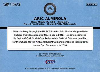 2017 Donruss #179 Aric Almirola Back