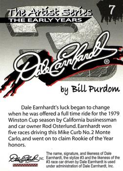 2002 Dale Earnhardt The Artist Series #7 Dale Earnhardt's Car Back