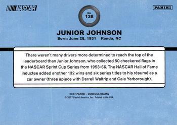 2017 Donruss - Gold Foil #138 Junior Johnson Back