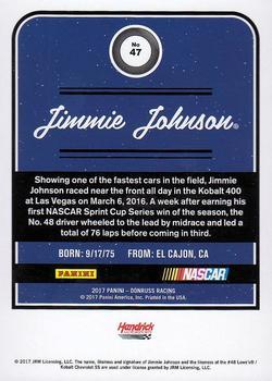 2017 Donruss - Gold Foil #47 Jimmie Johnson Back